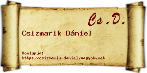 Csizmarik Dániel névjegykártya