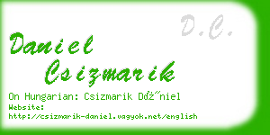 daniel csizmarik business card